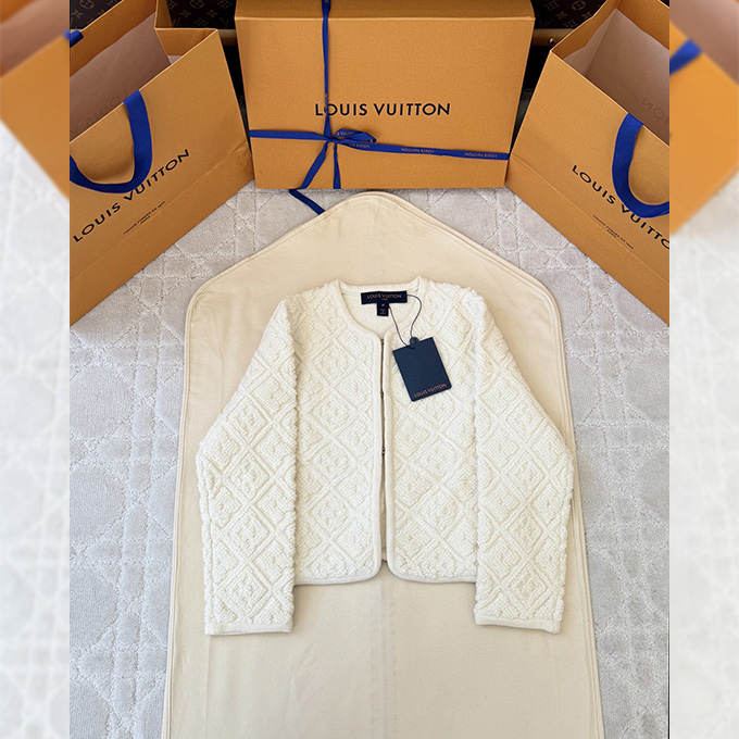 lv louis vuitton 26s wool cardigan